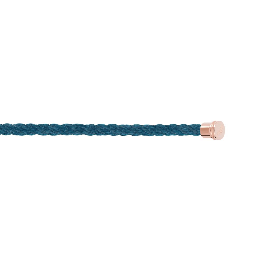 Cable Force10 Medium Model Corderie Riviera Blue End Caps Pink Gold