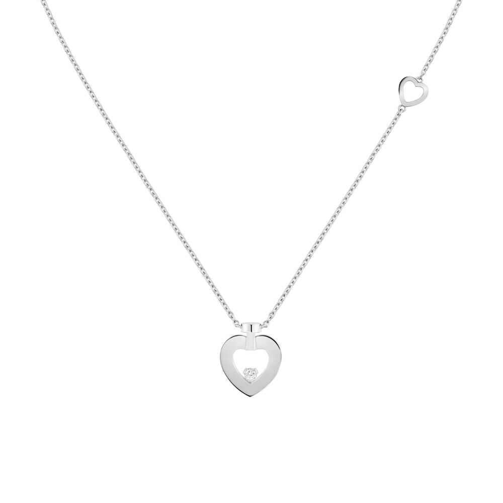 Pretty Woman Chain Necklace XS White Gold 1 Diamonds