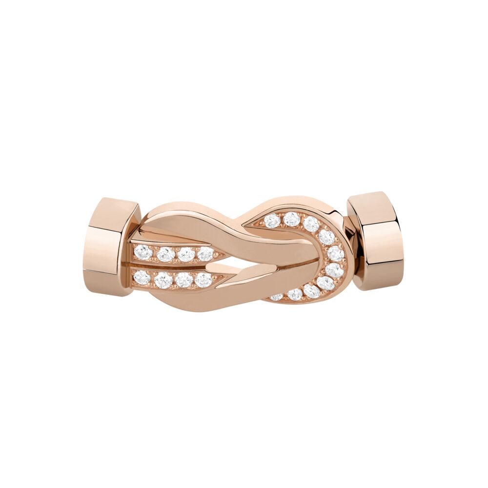 Buckle Chance Infinie Medium Model Pink Gold Semi Diamonds