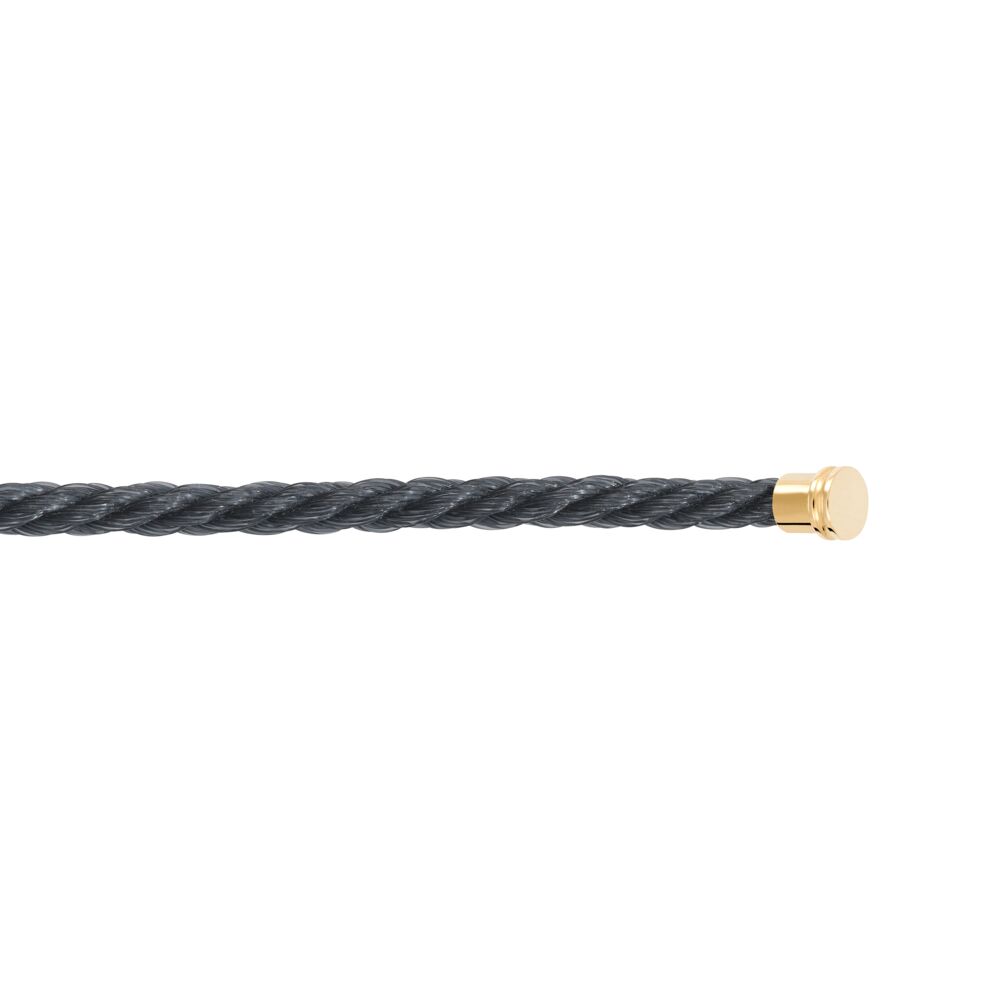 Cable Force10 Medium Model Corderie Storm Grey End Caps Yellow Gold