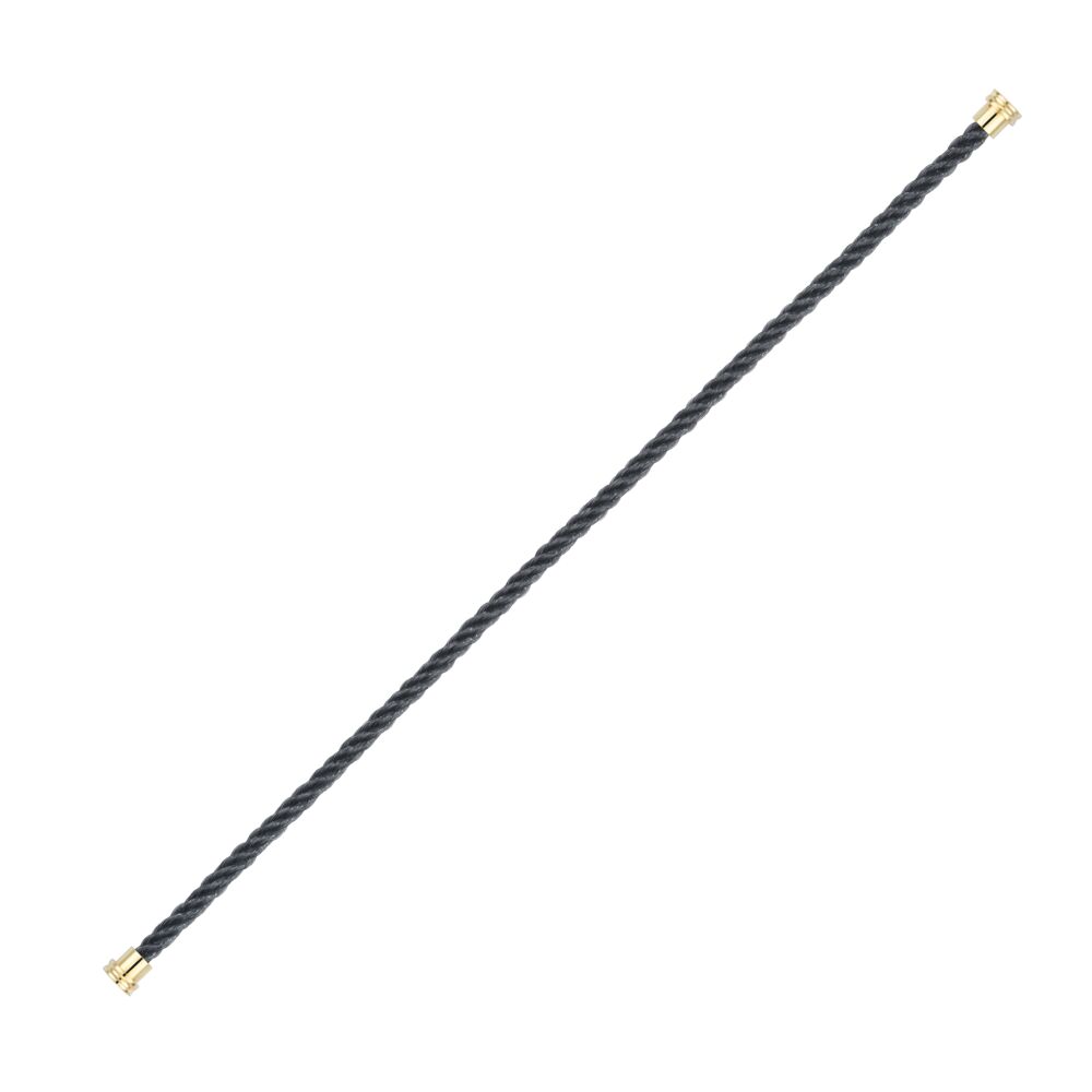 Cable Force10 Medium Model Corderie Storm Grey End Caps Yellow Gold