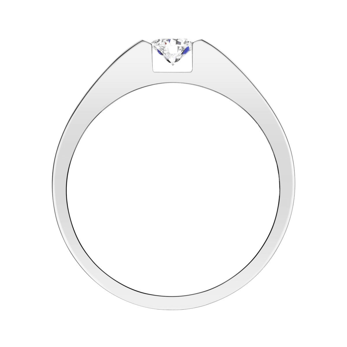 Lepage Audacieuse engagement ring white gold 0.40ct diamond