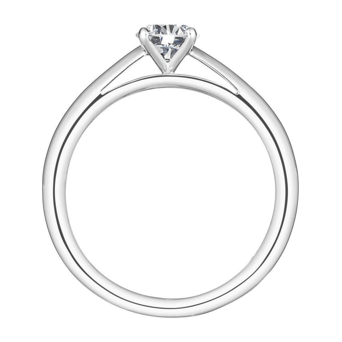 Lepage Promesse engagement ring white gold 0.40ct diamond