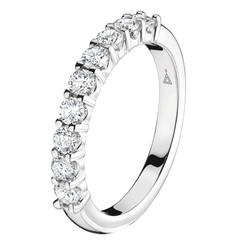 Lepage Majeste wedding band white gold 0.60ct diamonds