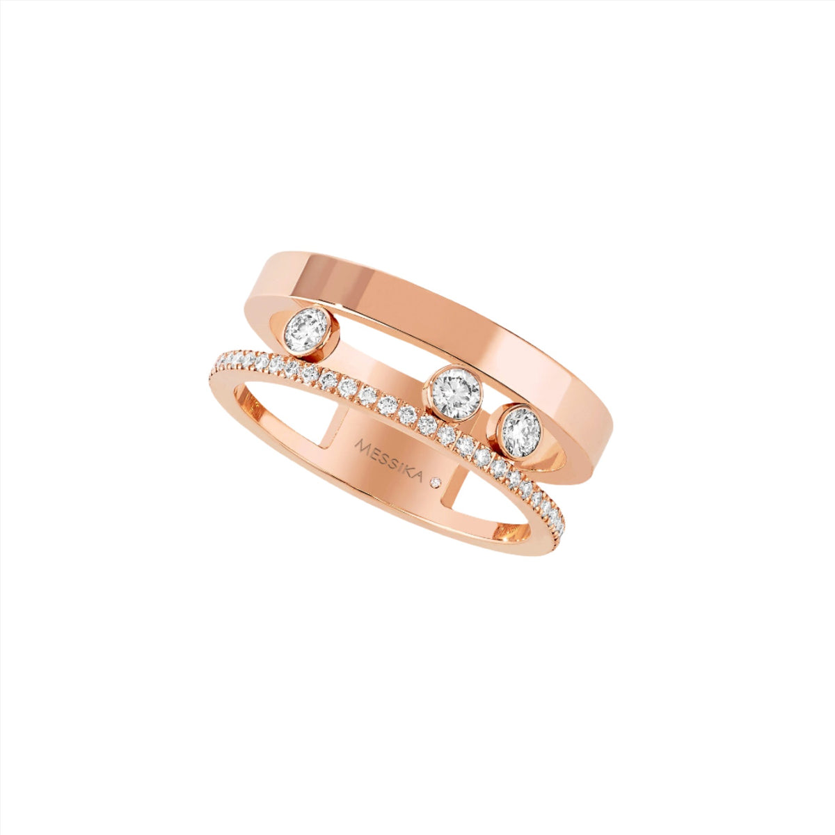 Move Romane Diamond Ring Pink Gold