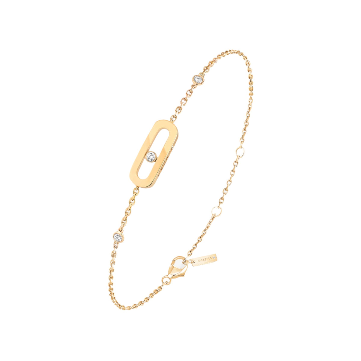 Move Classique Diamond Bracelet Yellow Gold