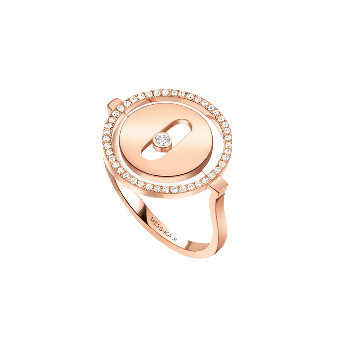 Lucky Move Pink Gold Diamond Ring