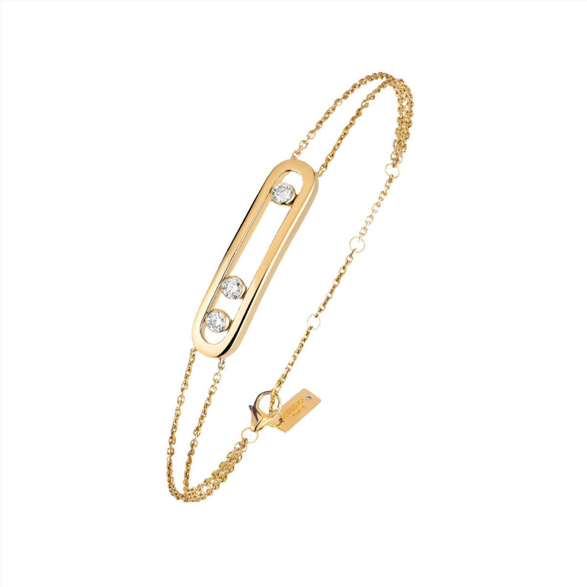 Move Diamond Bracelet Yellow Gold