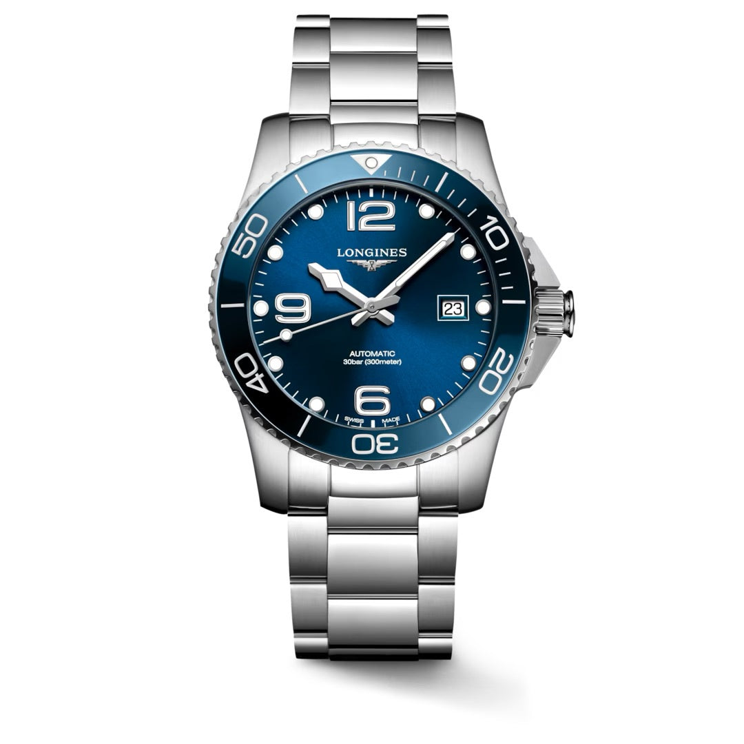 41mm Hydroconquest Steel Blue Ceramic