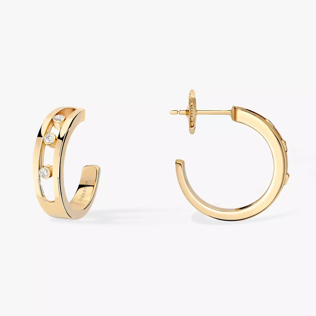 YG Move Classique diamond hoops