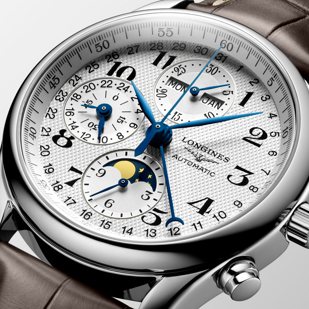 40mm S/S Moonphase Leather