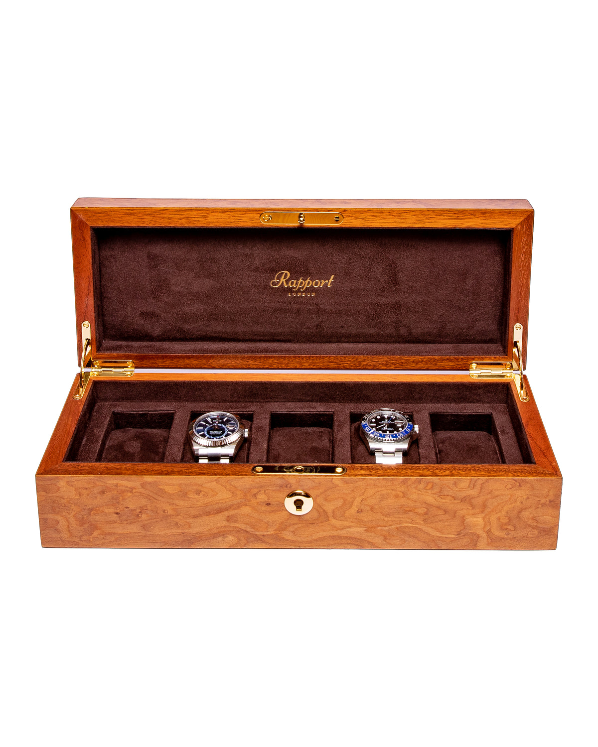 Heritage Five Watch Box - Burr Walnut