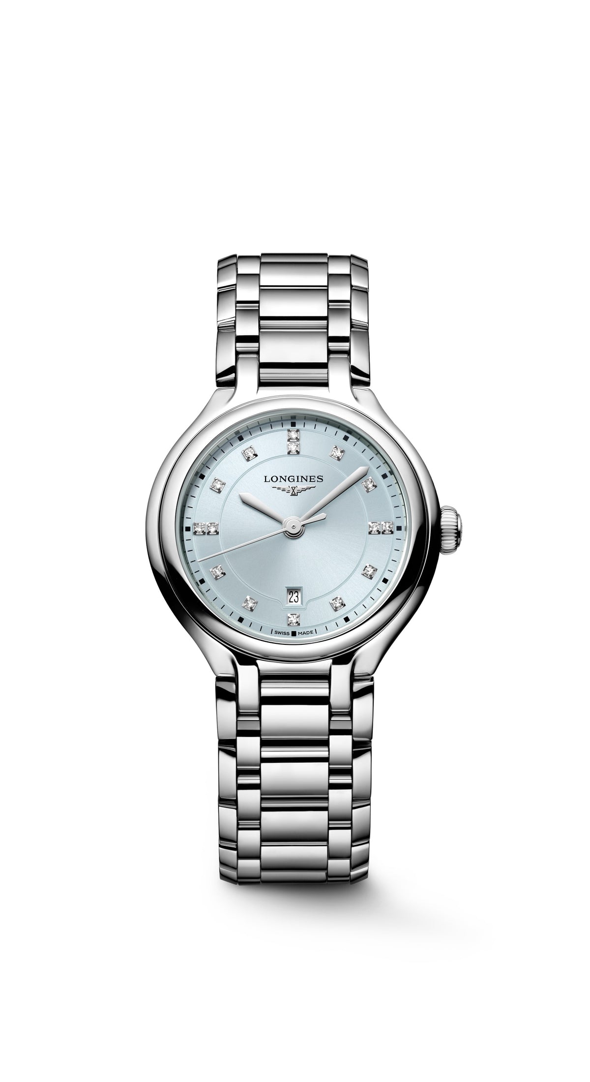 Primaluna 30mm Steel Mint Diamond Dial