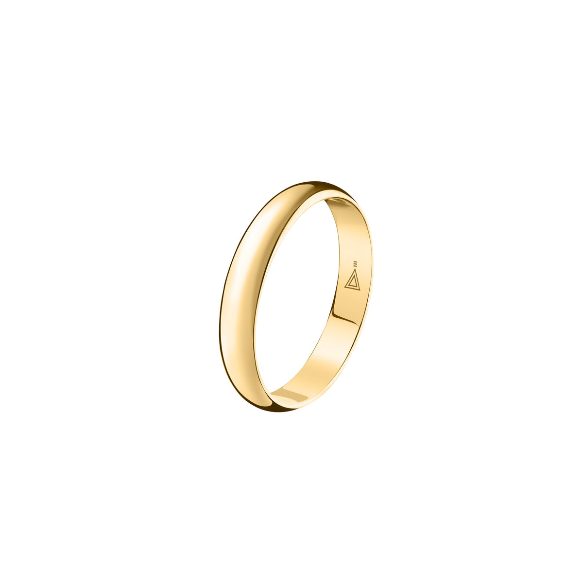 18ct YG 5mm Wedding Band