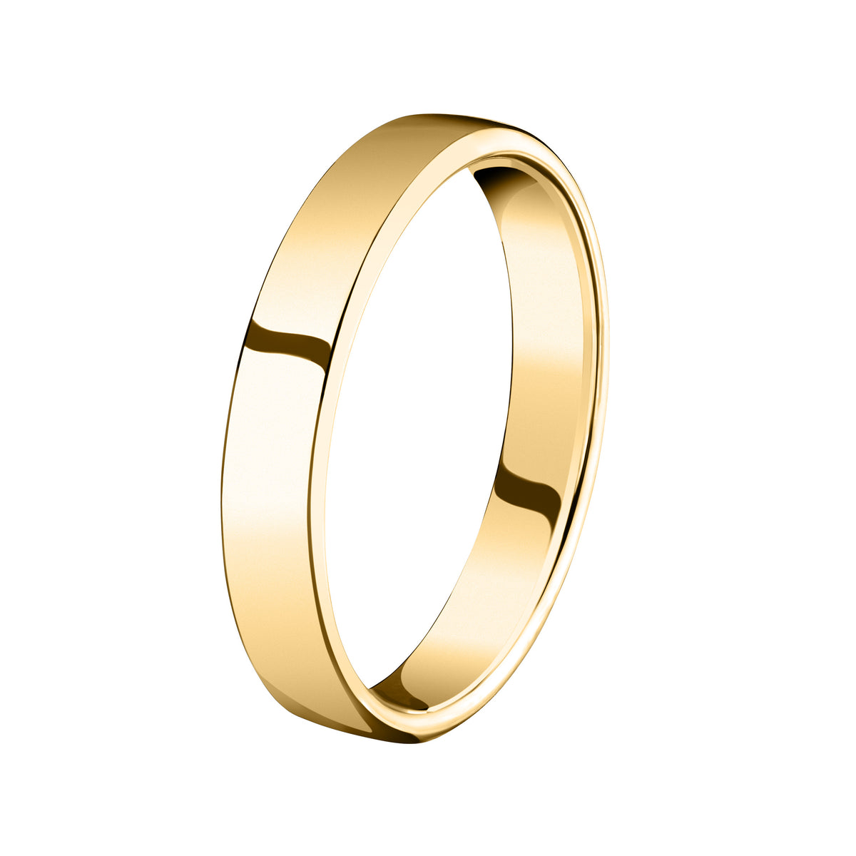 18ct YG 6.5mm Wedding Band