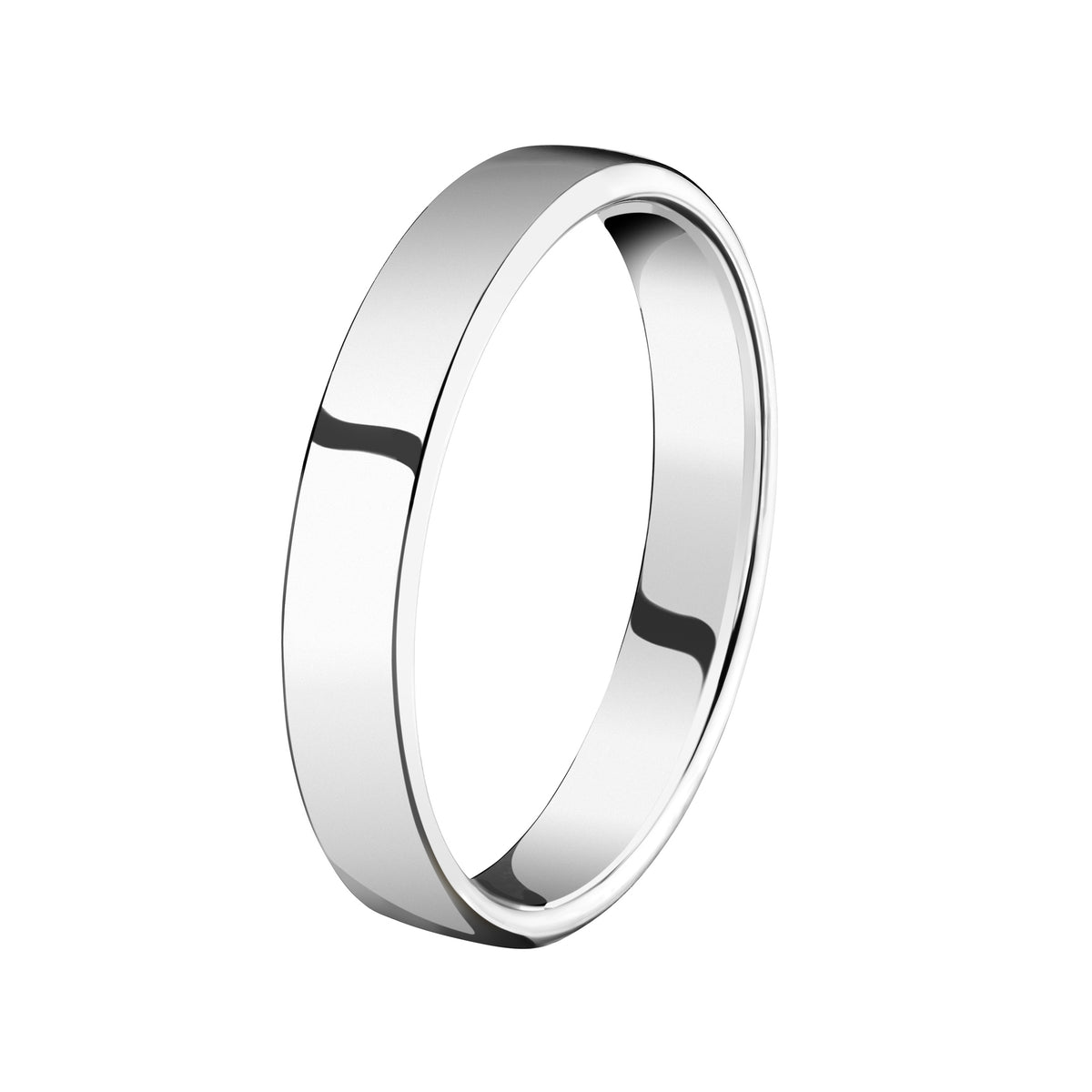 18ct WG 6.5mm Wedding Band