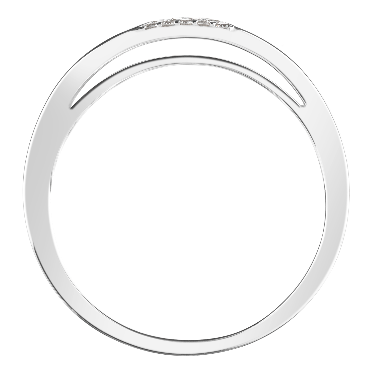 18ct White Gold Diamond Wedding Band