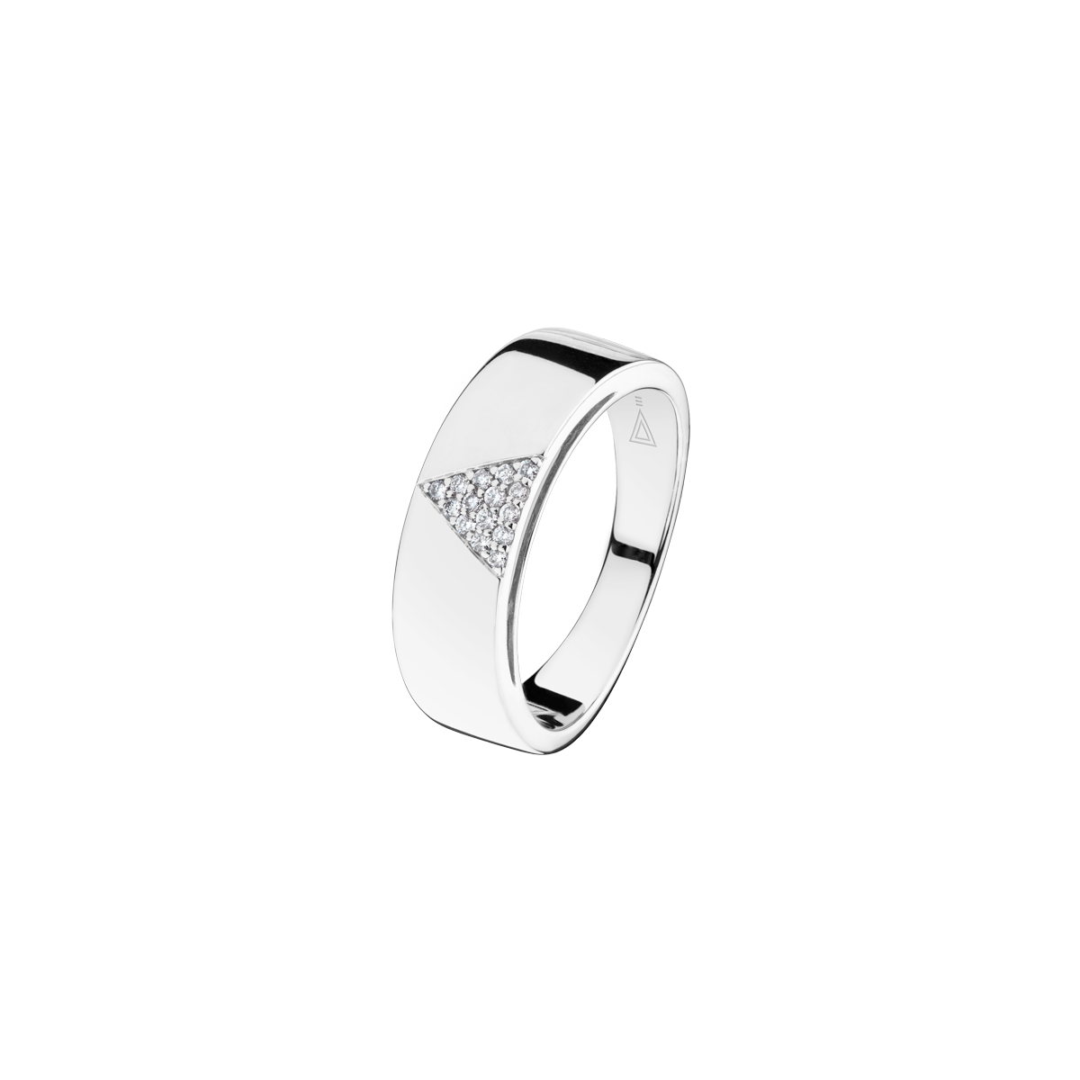 18ct White Gold Diamond Wedding Band