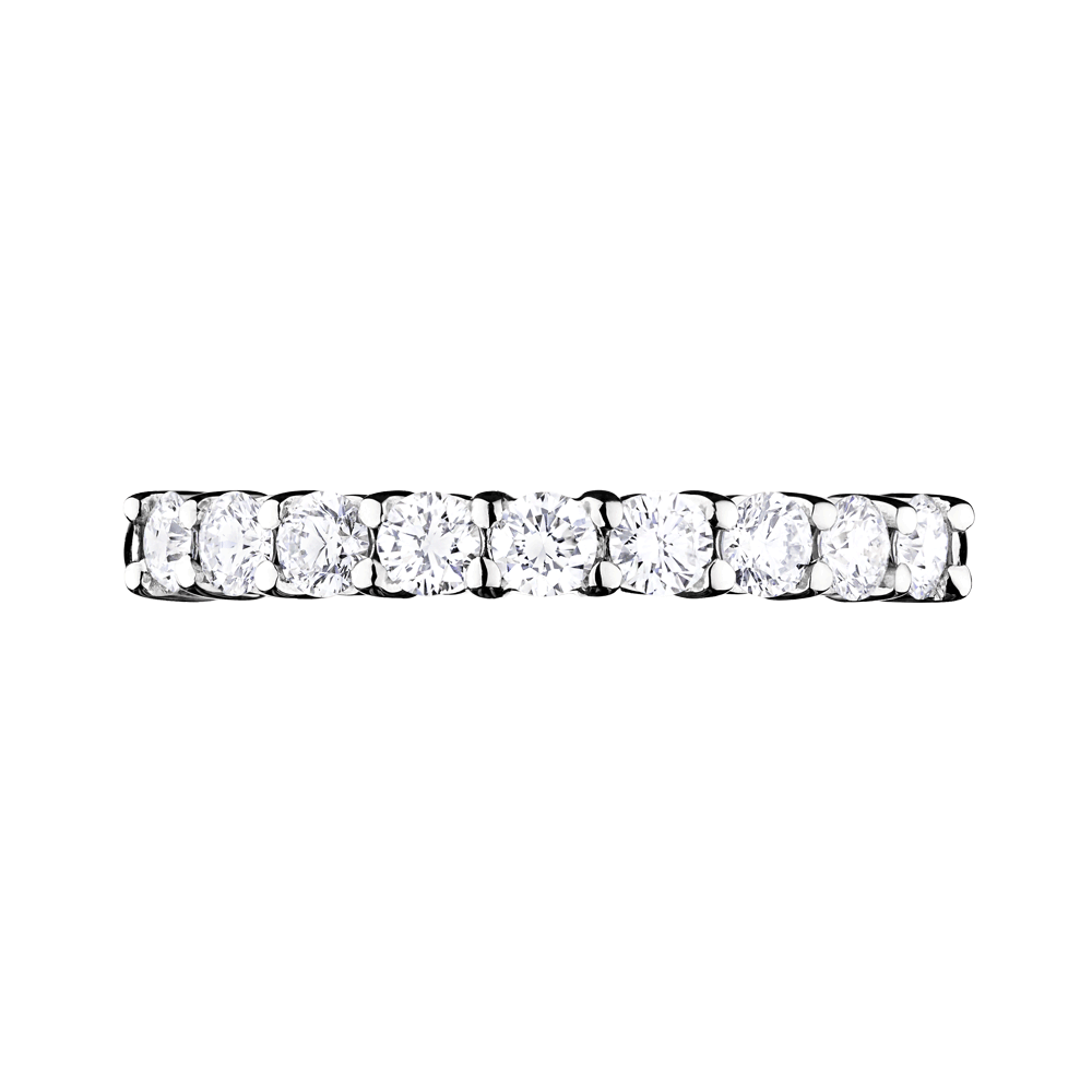 Lepage Majeste wedding band white gold 1.54ct diamonds