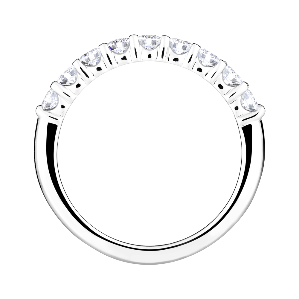 Lepage Majeste wedding band white gold 0.90ct diamonds