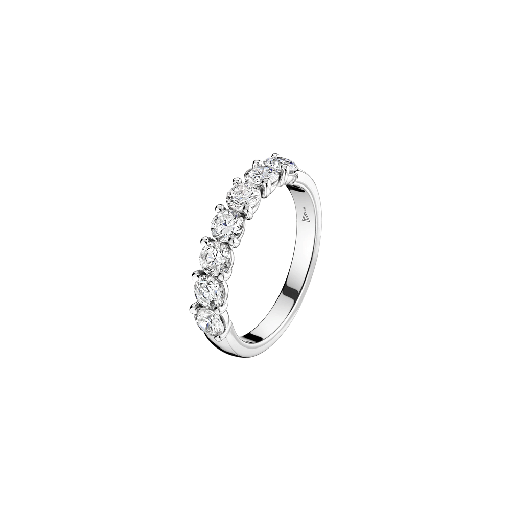 Lepage Eternelle wedding band in white gold 1.04ct diamonds