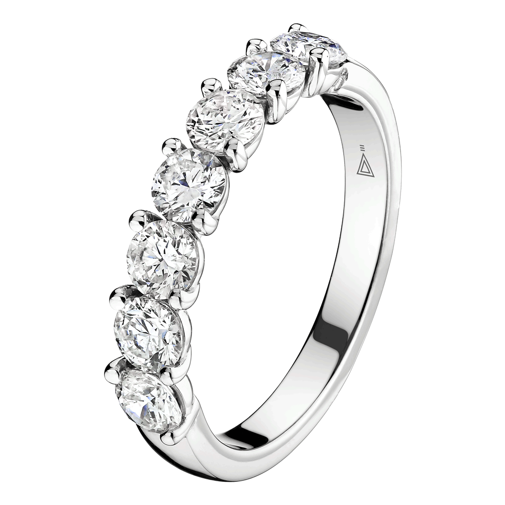 Lepage Eternelle wedding band in white gold 1.04ct diamonds