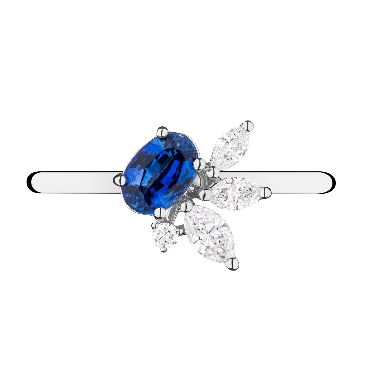 Lepage Archives ring sapphire and diamonds