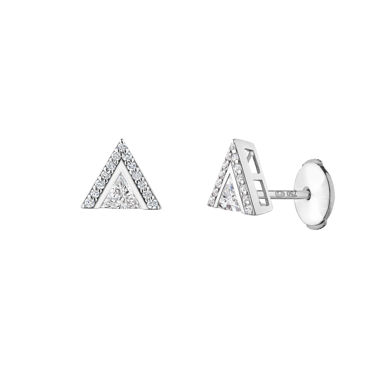 Lepage La Precieuse earrings white gold 0.13ct diamonds