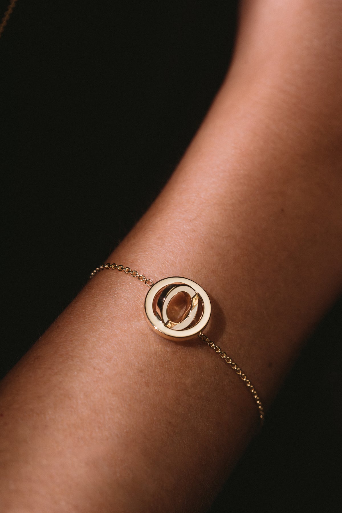 Lepage Alba YG Double Circle Bracelet