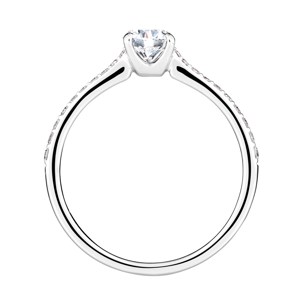 Lepage Demoiselle engagement ring white gold 0.50ct diamond