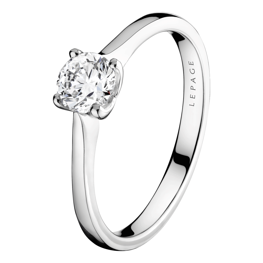 Lepage Desir engagement ring white gold 0.40ct diamond