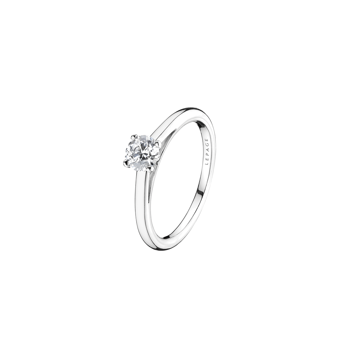 Lepage Promesse engagement ring white gold 1.00ct diamond