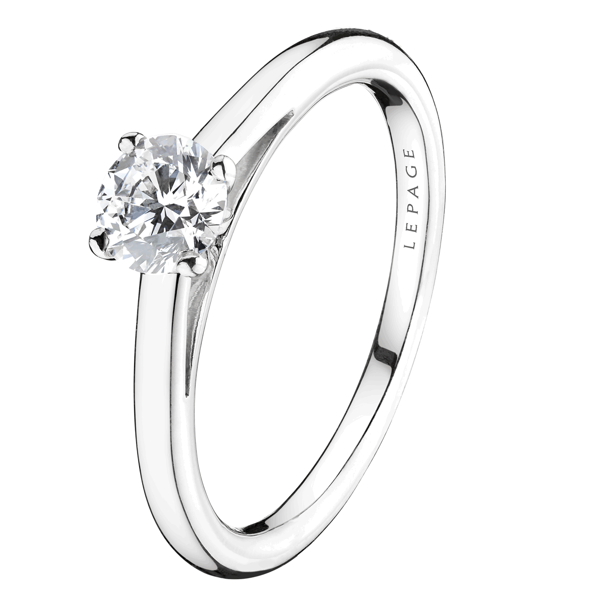 Lepage Promesse engagement ring white gold 1.00ct diamond