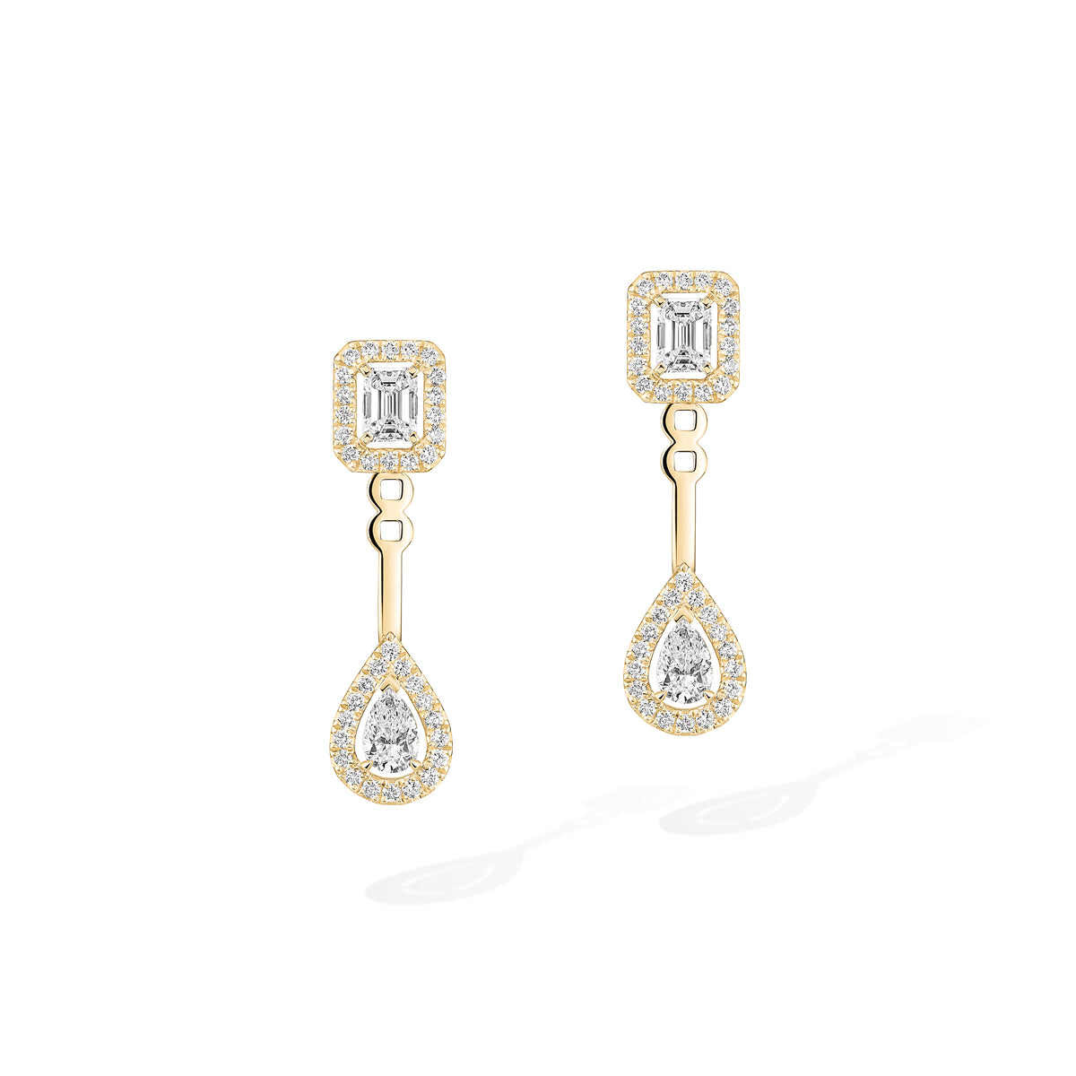 My Twin Toi & Moi Yellow Gold Earrings