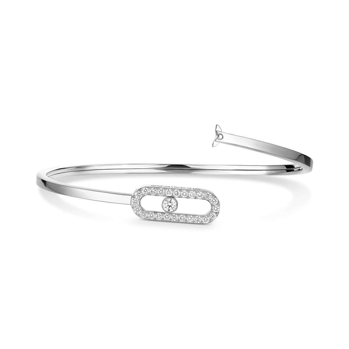 MOVE UNO MM FLEX BANGLE WHITE GOLD