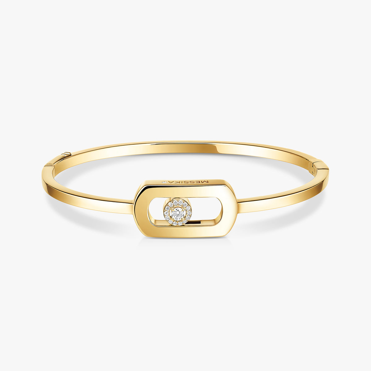 So Move Yellow Gold Diamond Bangle