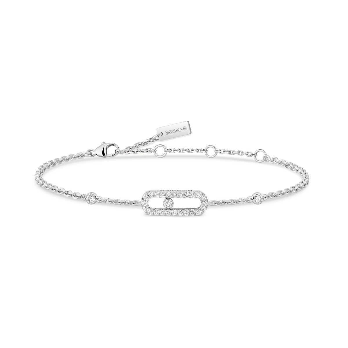 Move Uno Diamond Bracelet White Gold