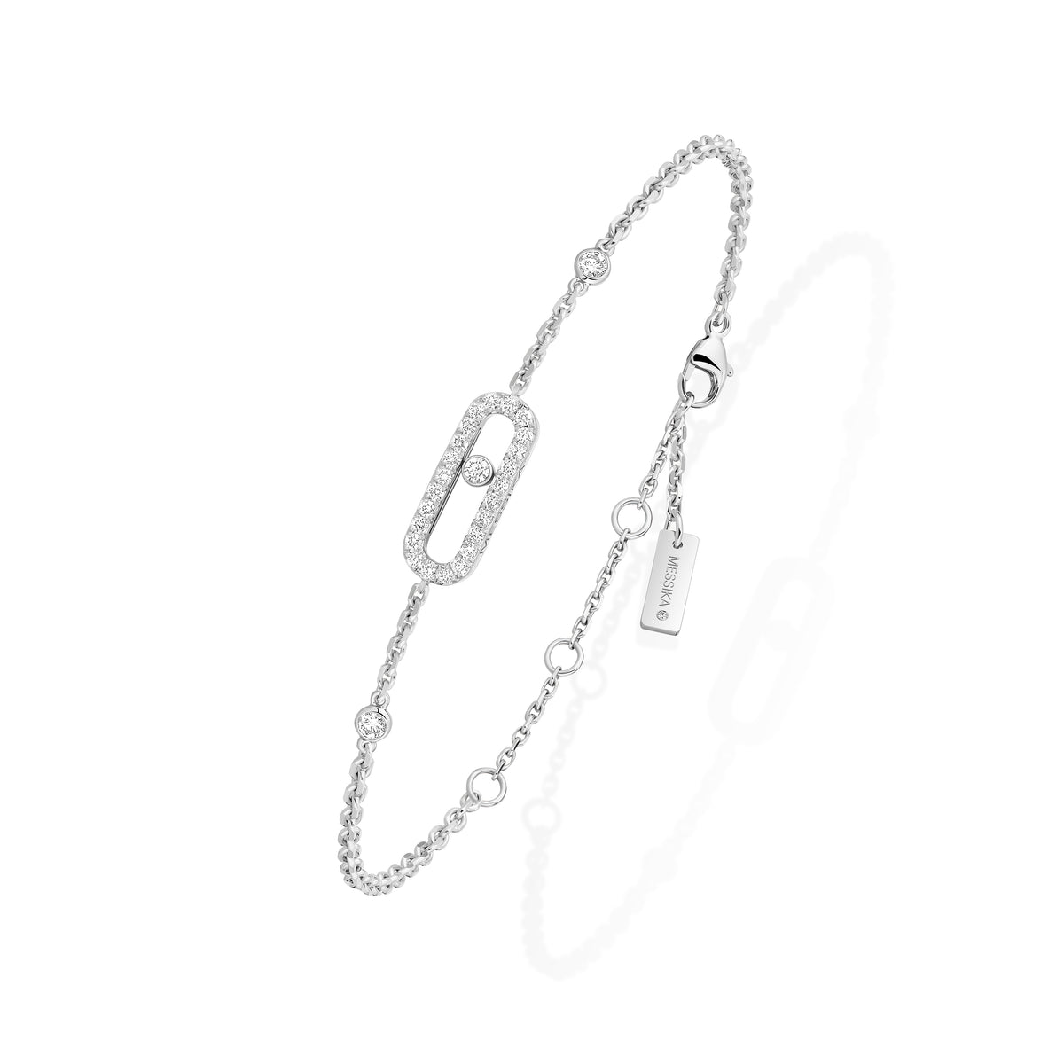 Move Uno Diamond Bracelet White Gold