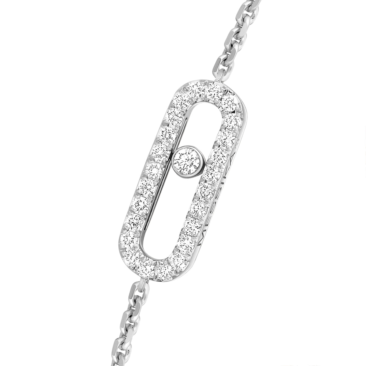 Move Uno Diamond Bracelet White Gold