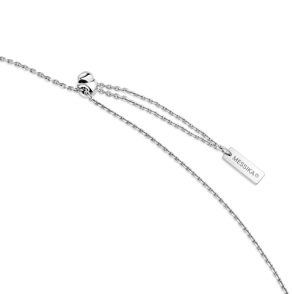 Move 10th Diamond Necklace White Gold