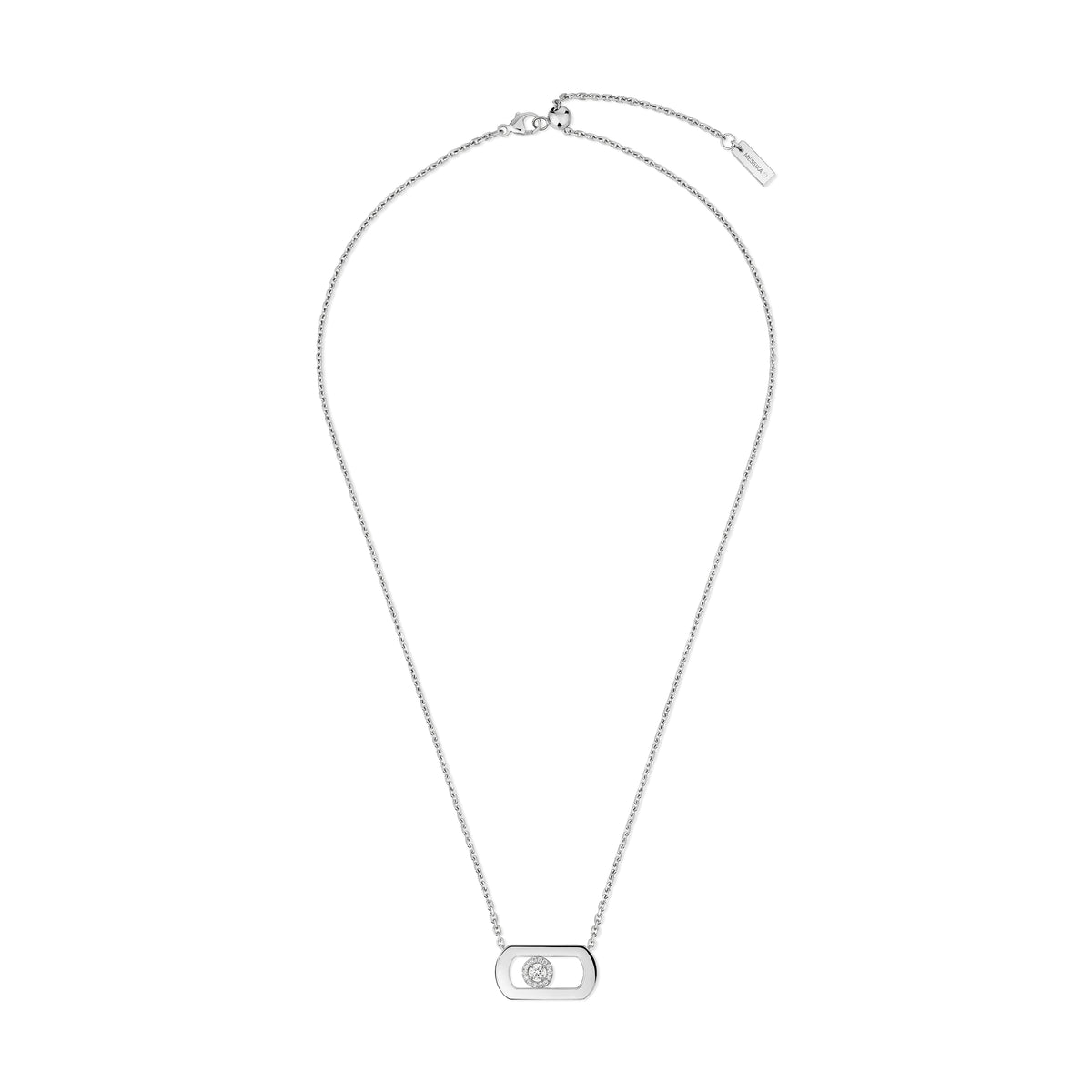 So'Move White Gold Diamond Necklace