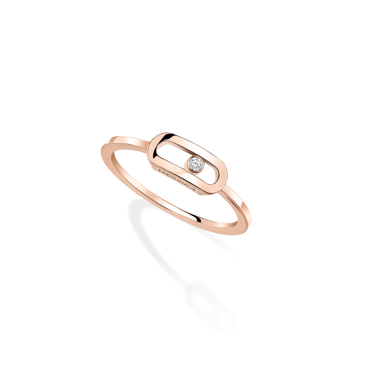 Pink Gold Move Uno Ring