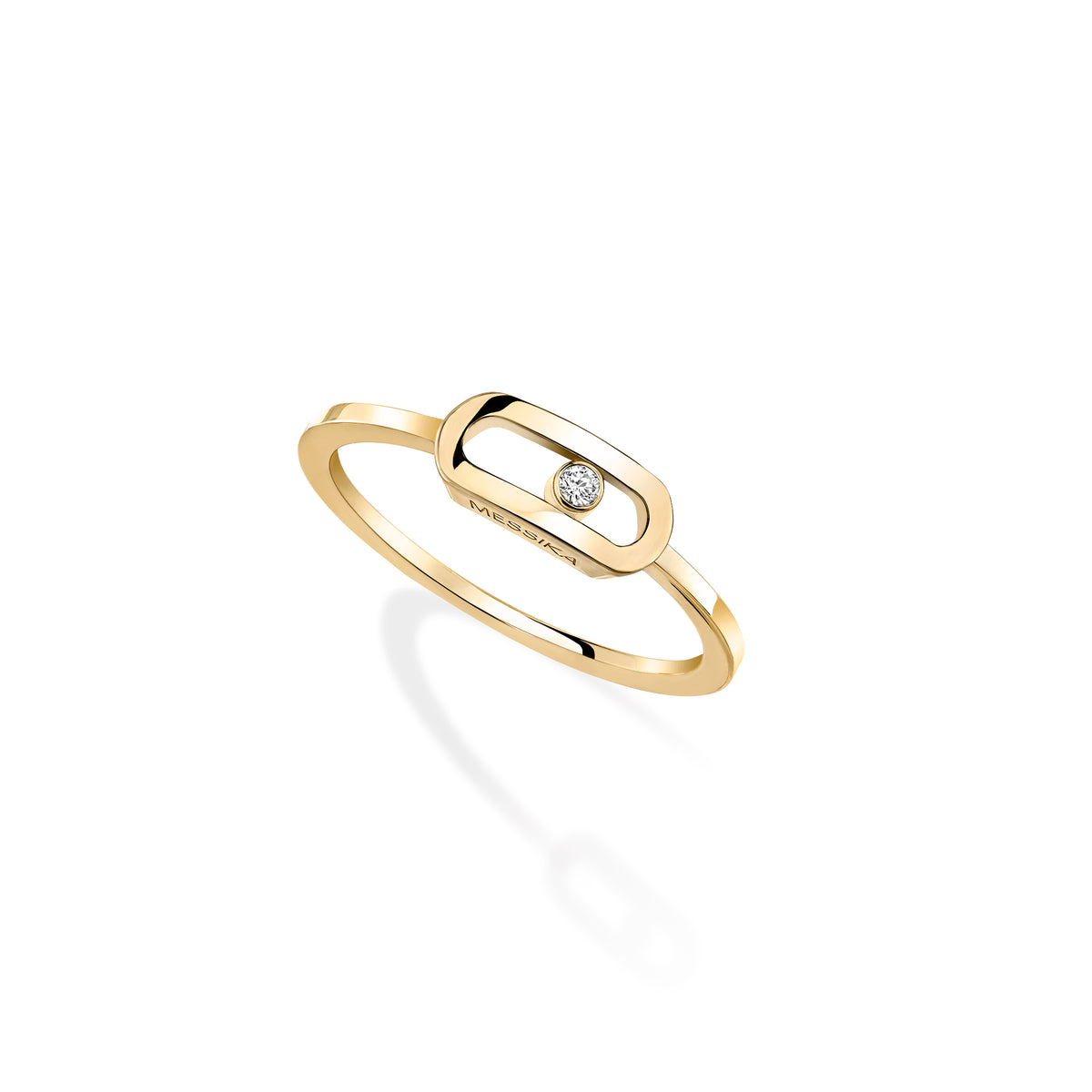 Yellow Gold Move Uno Ring