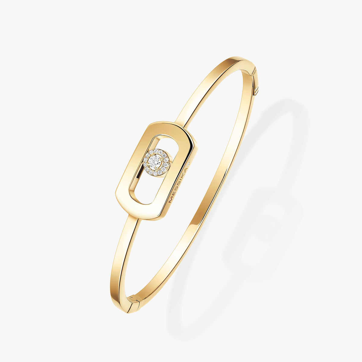 So Move Yellow Gold Diamond Bangle