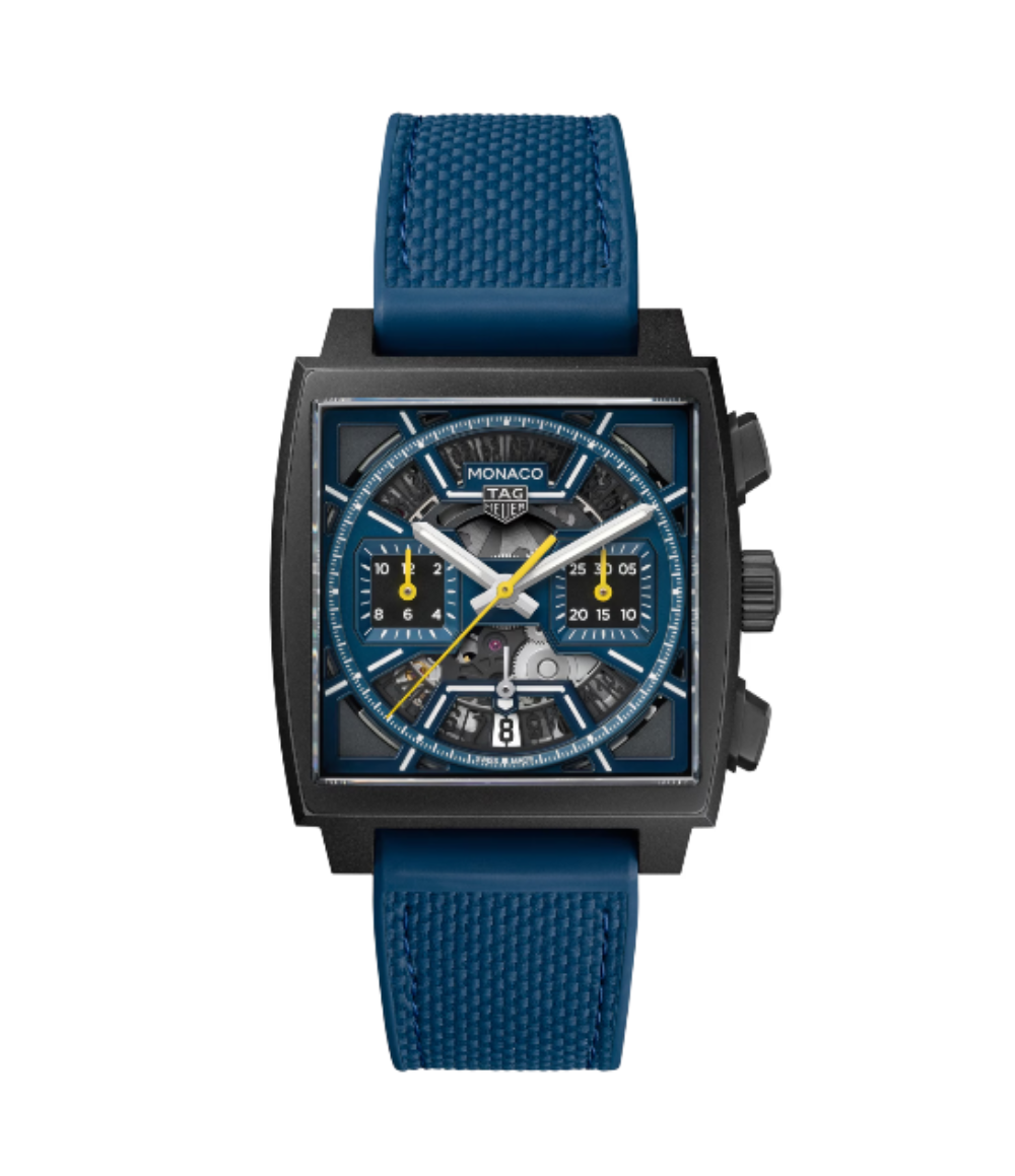 MONACO CHRONO BLUE SKELETON