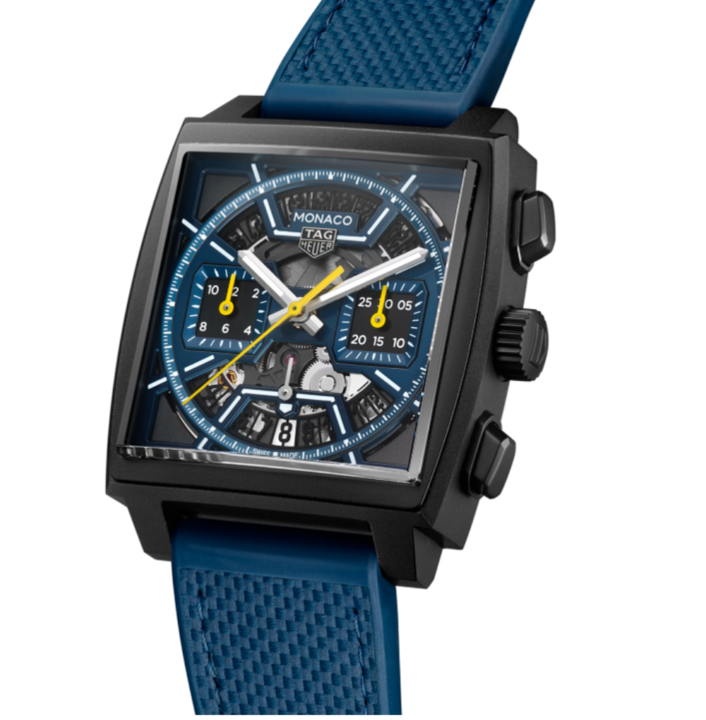 MONACO CHRONO BLUE SKELETON