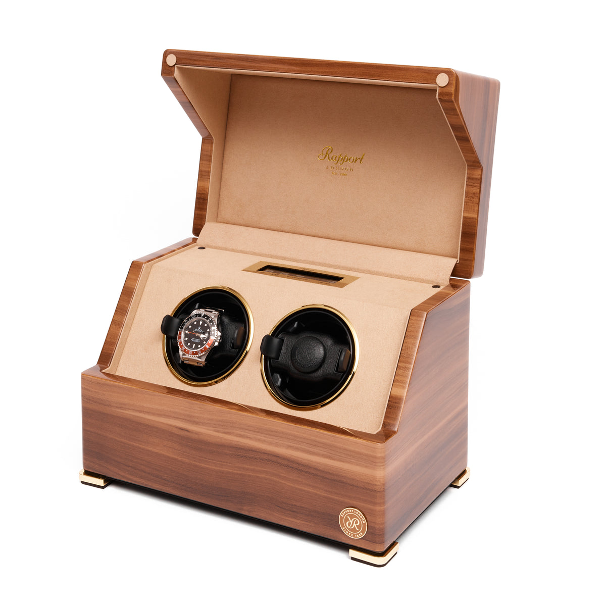 Perpetua Duo Watch Winder - Walnut