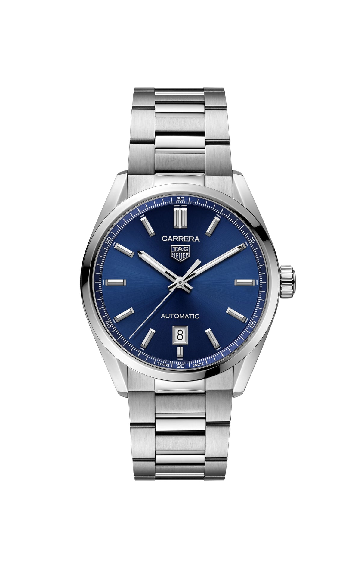 Carrera Date 39mm Blue Steel