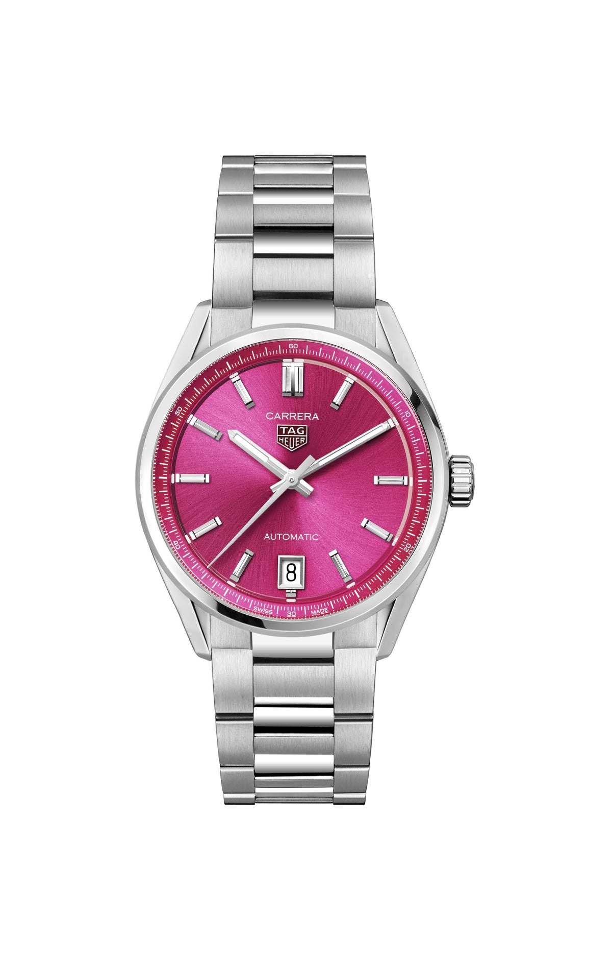 Carrera date 36mm Pink