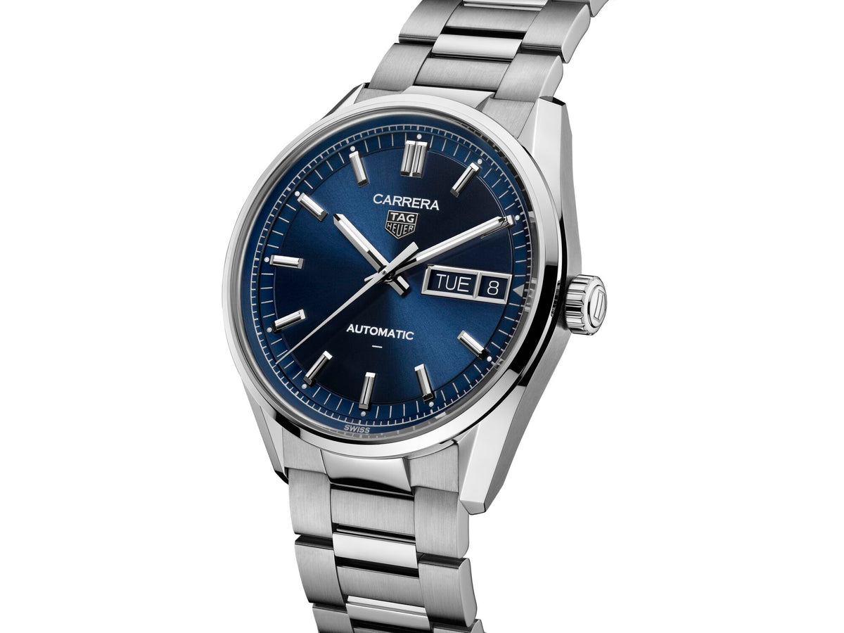 TAG Heuer Carrera 41mm Blue Dial Steel Bracelet